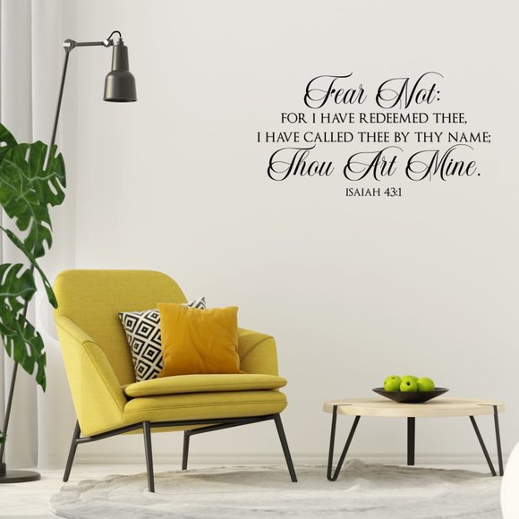 Isaiah 43:1 Wall Decal - Picture 6 of 9